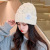 Korean Woolen Hat Children Knitted Hat Autumn and Winter Fashion All-Matching Big Head Purse Net Red Ins Trendy Face Small Sleeve Cap