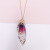 European and American Fashion All-Match Butterfly Wings Necklace Net Red Rainbow Pendant Factory Direct Sales Cicada Wings All-Match Clavicle Chain