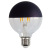 Edison Shadowless Led Semi-Electroplating Reflective Bulb E27 Screw Mouth Semi-Plated Gold and Silver Black Dragon Ball Globe Decorative Light Source