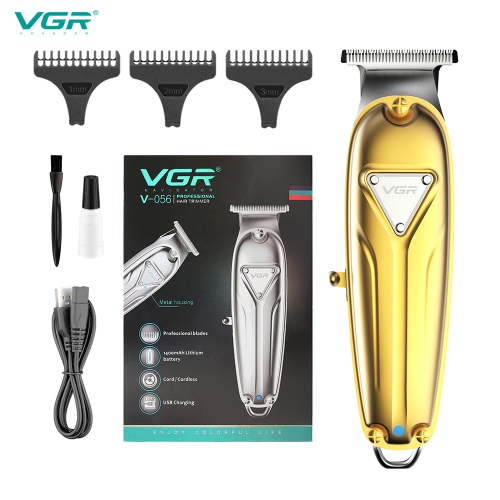 Vgr056 All-Metal Electric Clipper Foreign Trade Electric Family Hair Clipper Rechargeable Barber Clipper Pruning Carving Clipper 