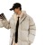 Cotton-Padded Coat Men's New Winter Coat Men's down Cotton-Padded Coat Korean Fashion Fake Two-Piece Hooded Handsome Winter Clothes Cotton-Padded Jacket