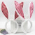 B0141 Christmas Plush Rabbit Headband Halloween Day Party Nightclub with Wire Rabbit Ears Head Accessories