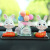 New Car Decoration Cute Little White Rabbit Family Portrait Decoration Car Creativity Dashboard Car Interior Delivery