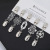 New Wedding Platinum Diamond-Embedded Sweater Clip European and American Fashion Scarf Buckle Collar Anti-Exposure Corsage Accessories