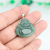 Natural Myanmar Fake Jadeite Oil Green Buddha Maitreya Buddha Pendant S925 Silver Necklace Ice Jade Pendant for Women