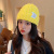 Korean Woolen Hat Children Knitted Hat Autumn and Winter Fashion All-Matching Big Head Purse Net Red Ins Trendy Face Small Sleeve Cap