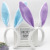 B0141 Christmas Plush Rabbit Headband Halloween Day Party Nightclub with Wire Rabbit Ears Head Accessories