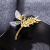 Violet Fashion Female Butterfly Ears of Wheat Brooch Niche Personality Pin Anti-Unwanted-Exposure Buckle Businese Suit Accessories Internet Celebrity Female