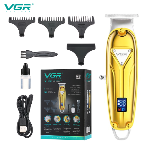 Vgr062 Metal Electric Clipper Oil Head Electric Family Hair Clipper Rechargeable Hair Scissors Pruning Carving Clippers