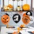 Decoration 12-Inch Halloween Balloon Package White Orange Black Five-Sided Printing Latex Party Scene Layout