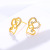 Japanese and Korean Fashion Special-Interest Design Fashion Ear Studs Cold Style Temperament Heart-Shaped Earrings