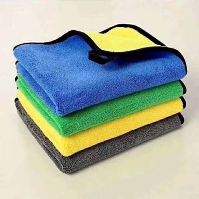 Coral Fleece Towel Double-Sided Thickened Absorbent Kitchen Cleaning Housekeeping Rag Car Cleaning Cloth Special Towel Support Customization