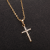 Europe And America Cross Border Religious Ornament Cross Inlaid Zircon Necklace Amazon Hot Selling Hip Hop Necklace For Men And Women