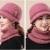 New Winter Fleece-Lined Old Hat Fashionable Stylish Mom Hat Outdoor Keep Warm Flower Rabbit Fur Hat