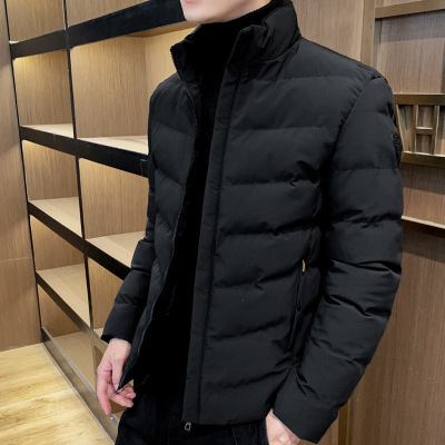 Men's Coat Autumn and Winter 2022 New Men's Cotton-Padded Clothes Korean Style Trendy Short Cotton Jacket Men's Thickened Cotton Padded Coat