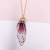 European and American Fashion All-Match Butterfly Wings Necklace Net Red Rainbow Pendant Factory Direct Sales Cicada Wings All-Match Clavicle Chain
