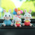 New Car Decoration Cute Little White Rabbit Family Portrait Decoration Car Creativity Dashboard Car Interior Delivery