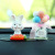 New Car Decoration Cute Little White Rabbit Family Portrait Decoration Car Creativity Dashboard Car Interior Delivery