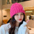 Korean Woolen Hat Children Knitted Hat Autumn and Winter Fashion All-Matching Big Head Purse Net Red Ins Trendy Face Small Sleeve Cap