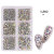 Manicure Jewelry Flat Mixed Color AB Porcelain White Champagne 6 Grid Nails Nail Ornament Stick-on Crystals DIY Nail Ornament Wholesale
