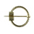 Hot Sale at Aliexpress Viking Brooch European and American Retro Golden M Badge Viking Pirate Belt Buckle Collar Pin