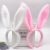 B0141 Christmas Plush Rabbit Headband Halloween Day Party Nightclub with Wire Rabbit Ears Head Accessories