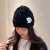 Korean Woolen Hat Children Knitted Hat Autumn and Winter Fashion All-Matching Big Head Purse Net Red Ins Trendy Face Small Sleeve Cap