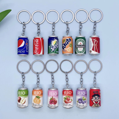 Special Artificial Pepsi Cans Series Key Ring Creative Car Key Chain Bag Accessories