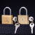 Lateral Opening Padlock Factory Wholesale Small Lock Single Lock Household Drawer Lock Imitation Copper Lock Fixed Board Open Lock