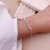 Amazon New Zircon Leaf Bracelet Special-Interest Design High Sense Girlfriends' Bracelet Girls Student Minimalist Bracelet