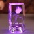 Yushi Crystal Creative Exquisite Luminous Inner Carved Cube Valentine's Day Send Girlfriends Birthday Gift Crystal Crafts