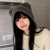 Cute Bear Hat for Women Autumn and Winter New All-Matching Warm Woolen Cap 2022 Popular Gray Knitted Earflaps Cap