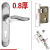 Light Luxury Household Indoor Stainless Steel Door Lock Room Door Bedroom Noiseless Handle Lock Wooden Door Bearing Mechanical Lock