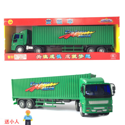 American Car Model Engineering Vehicle Large Container Truck Truck Container Truck Baby Boy Toy Car