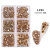 Manicure Jewelry Flat Mixed Color AB Porcelain White Champagne 6 Grid Nails Nail Ornament Stick-on Crystals DIY Nail Ornament Wholesale