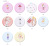 Small Mirror Cosmetic Mirror Portable Portable Glass Mirror Korean Cute Small round Mirror Makeup Mirror