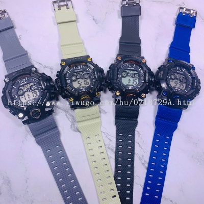 New Sports Electronic Watch Multifunctional Outdoor Student Watch Luminous Large Dial Teen Watch