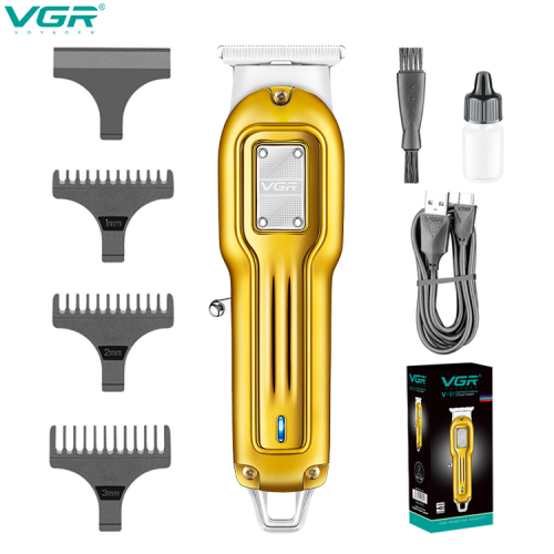 Vgr919 Portable Electric Clipper Mini Small Metal Oil Head Notch Men‘s Special Electric Push White Hair Clipper