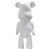 Spot Internet Celebrity DIY Fluid Violent Bear White Body Hand Painted Graffiti Handmade PVC Doll Doll Wholesale