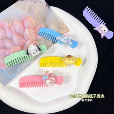 Cute Girl Heart Bang Clip Broken Hair Organize Fantastic Head Accessories Sanrio Barrettes Small Comb