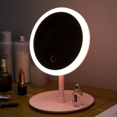 Led Make-up Mirror Douyin Online Influencer Desktop Cosmetic Mirror Adjustable Fill Light with Light Boxed Delivery