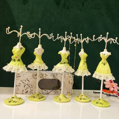 New Green Small Model Jewelry Rack Domestic Ornaments Cosmetic Cabinet Storage Rack Creative Various Holiday Gifts