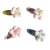 2 Pieces ~ Children's Flower Barrettes Colored Flowers Cloth Wrapper Does Not Hurt Hair BB Clip Sweet Cute Girl Bang Side Clip