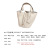 Daifa 2022 Color Matching Vegetable Basket Bag Cowhide Bucket Bag Litchi Grain First Layer Cowhide Simple All-Match Women Handbag