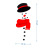 Cross-Border Christmas Snowman Expression Magnetic Refridgerator Magnets Holiday Decoration DIY Cartoon Garage Door Waterproof Wall Sticker
