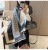 Internet Celebrity Houndstooth Double-Sided Cashmere Scarf Shawl Female Winter All-Matching Talma Korean Style H Letter Scarf Warm