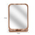 Factory Wooden Desktop Makeup Mirror Female Dormitory Desktop Portable Large Student Mirror Clear Folding Dressing Mirror