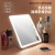 New Flip Makeup Mirror Desktop Led with Light Touch Dressing Fill Light Mirror Desktop Dormitory Makeup Mirror