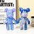 Spot Internet Celebrity DIY Fluid Violent Bear White Body Hand Painted Graffiti Handmade PVC Doll Doll Wholesale