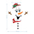 Cross-Border Christmas Snowman Expression Magnetic Refridgerator Magnets Holiday Decoration DIY Cartoon Garage Door Waterproof Wall Sticker